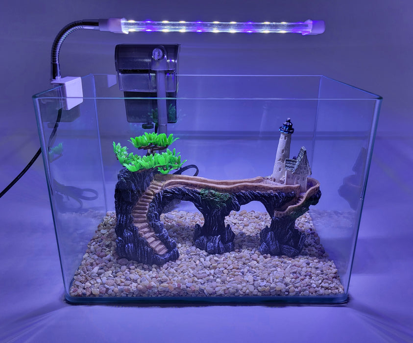 AP Curved Series Rimless Aquarium 4.55 gallon