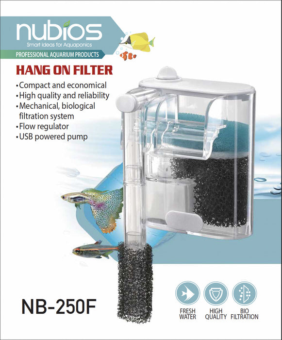 Nubios USB Mini Hang On Filter 250 L/H