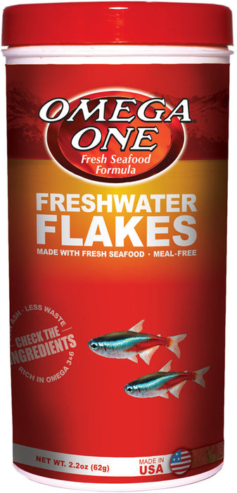 Omega One Freshwater Flakes 2.2oz (62g)