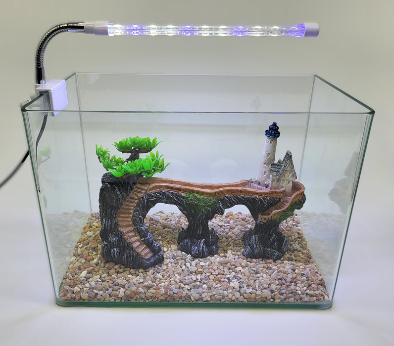 AP Curved Series Rimless Aquarium 3.18 gallon