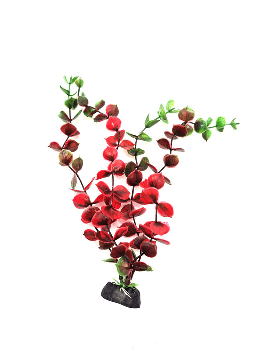 Plastic Plants 11" (pack of 10) Green/Red