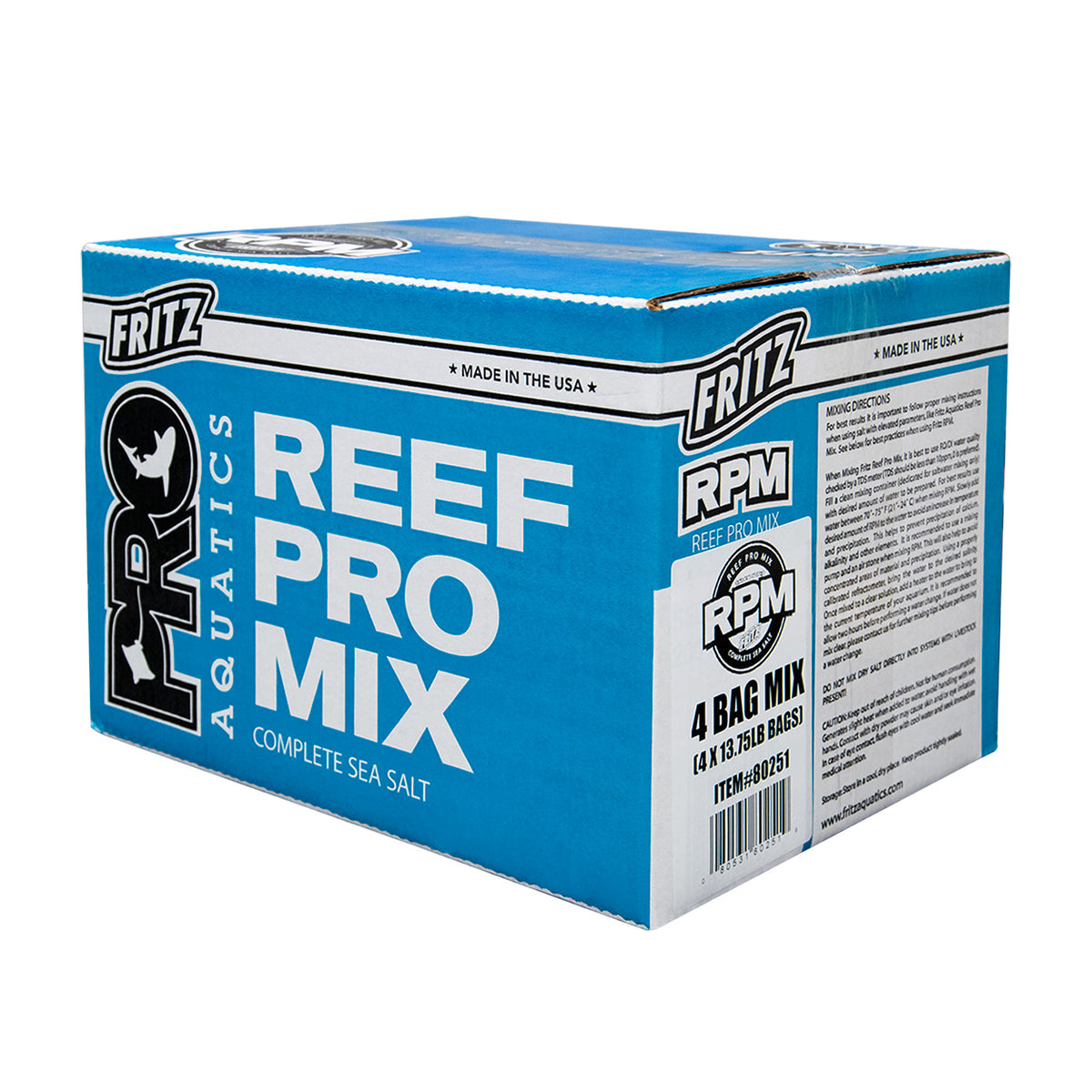 View of Fritz ProAquatics Reef Pro Mix Complete Marine Salt - 200gal (4pk x 50 ...