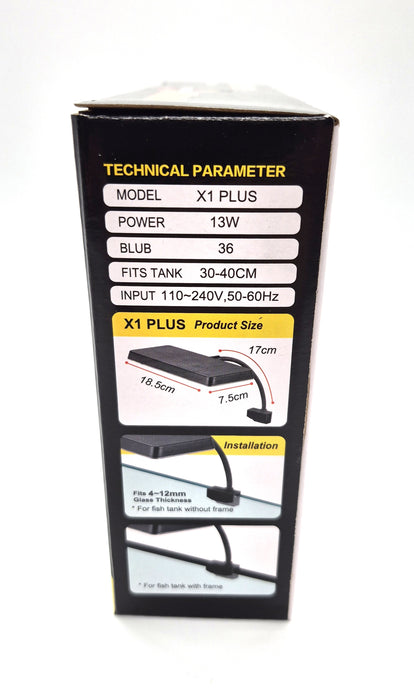 Coco X1 Plus 13 Watt Flat Clip Planted LED Light