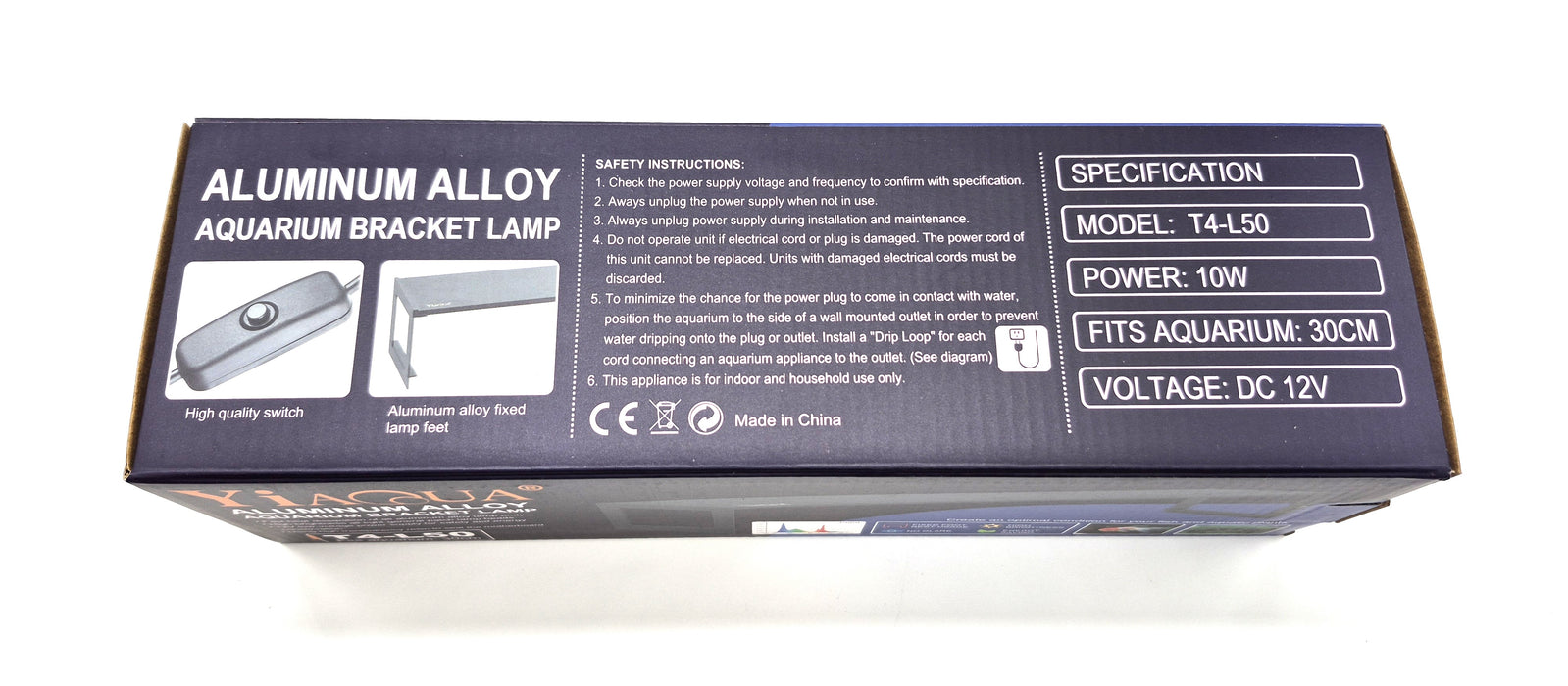 YiaQua Full Spectrum Planted LED Light T4-L50 (12")