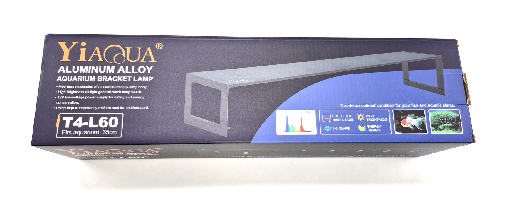 YiaQua Full Spectrum Planted LED Light T4-L60 (14")