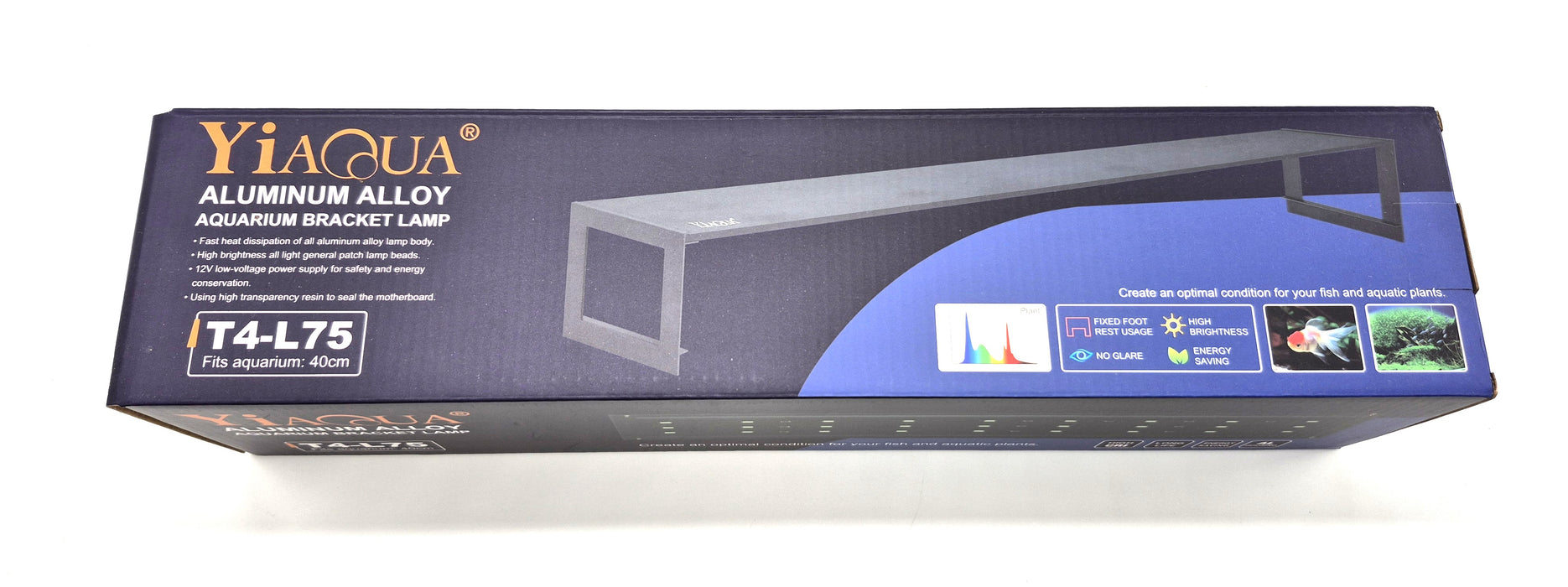 YiaQua Full Spectrum Planted LED Light T4-L75 (16")