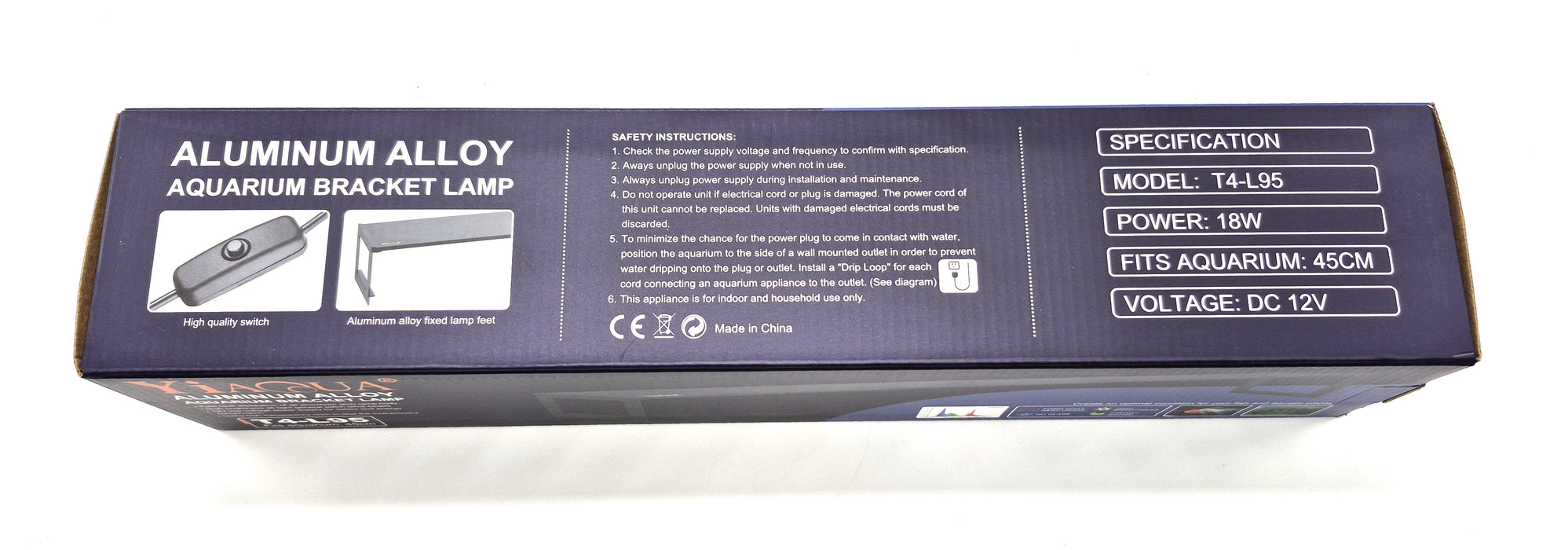 YiaQua Full Spectrum Planted LED Light T4-L95 (18")