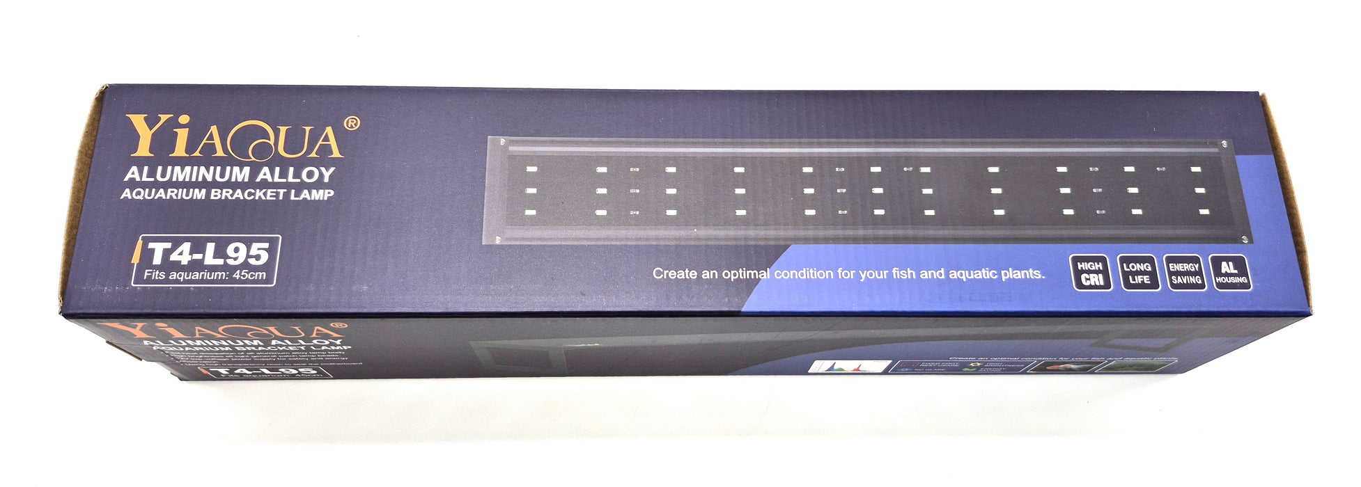 YiaQua Full Spectrum Planted LED Light T4-L95 (18")