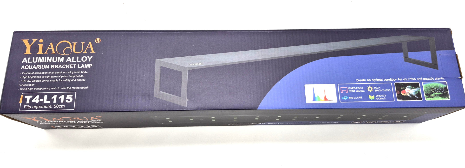 YiaQua Full Spectrum Planted LED Light T4-L115 (20")