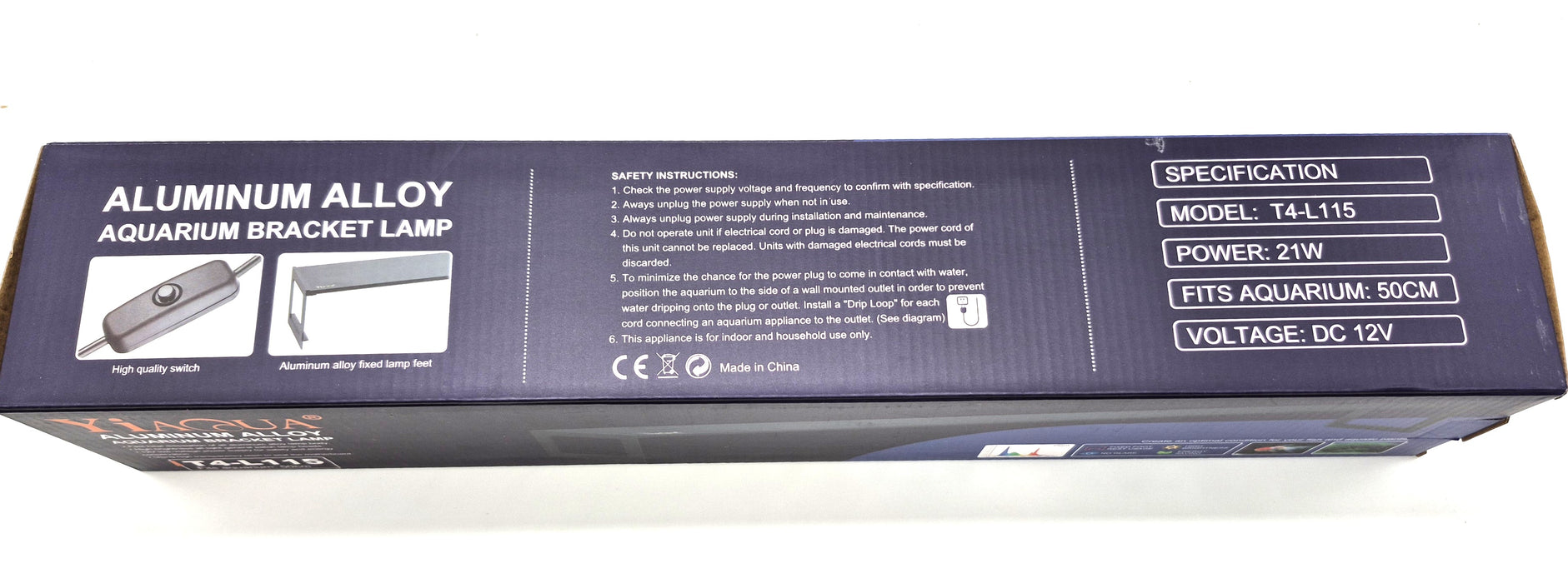 YiaQua Full Spectrum Planted LED Light T4-L115 (20")