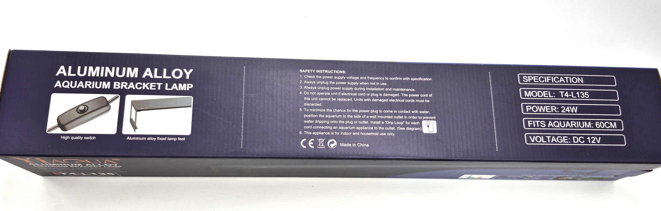 YiaQua Full Spectrum Planted LED Light T4-L135 (24")