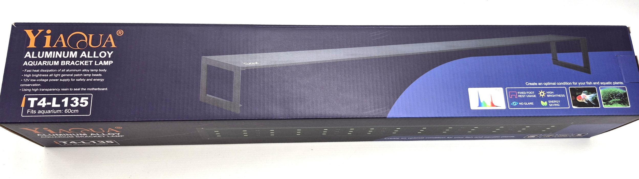 YiaQua Full Spectrum Planted LED Light T4-L135 (24")