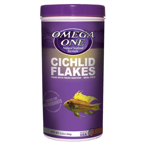 Omega One Cichlid Flakes 2.2oz (62)g